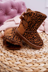Дитячі чоботи Снігові чоботи з хутром Леопард Fiona