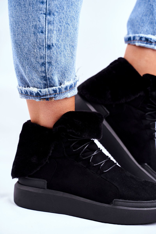 Жіночі зимові черевики Big Star Black GG274990