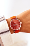 Годинник на шкіряному ремінці Giorgio&Dario Orange