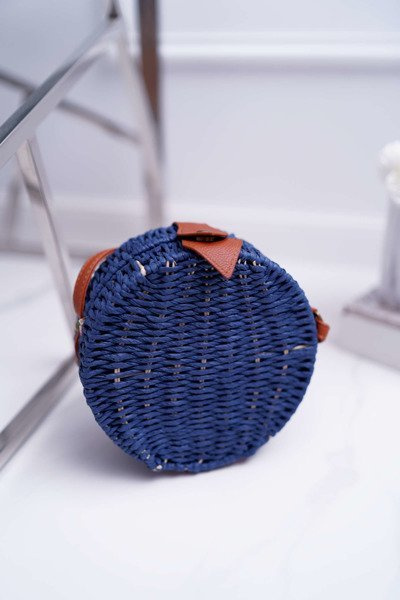 Плетена сумочка на шнурку Chest Veeza Navy Blue
