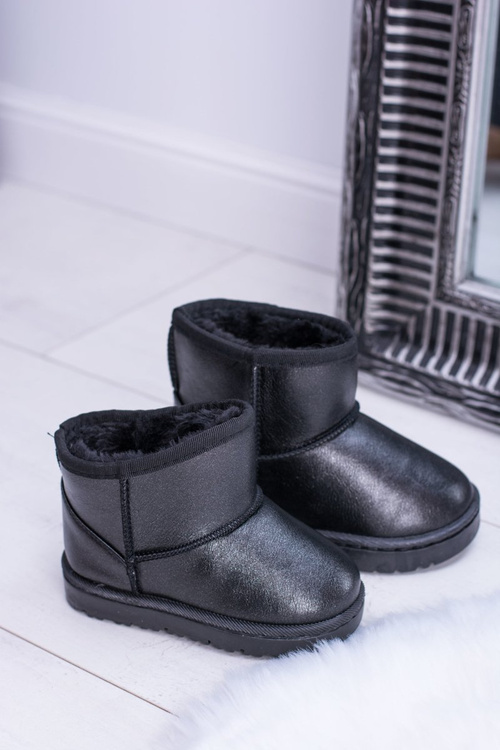 Утеплені дитячі чоботи Scooby Boots чорного кольору