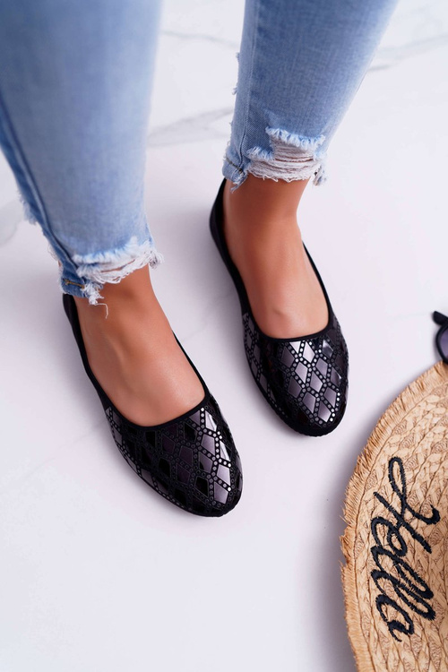 Жіночі балетки замшеві чорні мерант