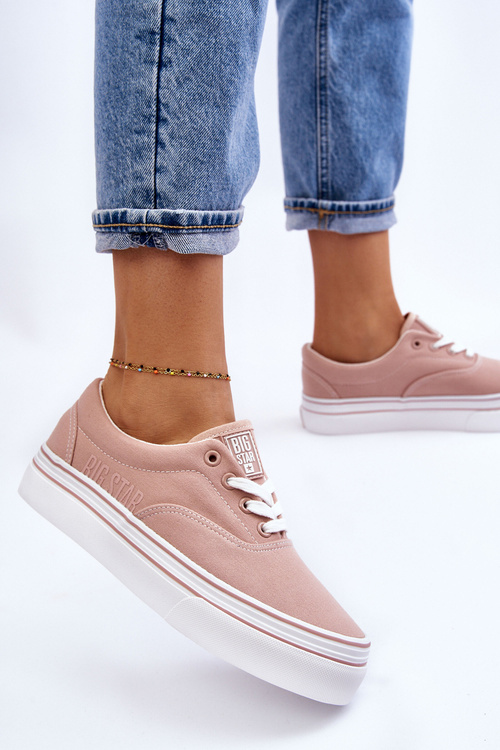 Жіночі кросівки на платформі Big Star LL274229 Рожеві