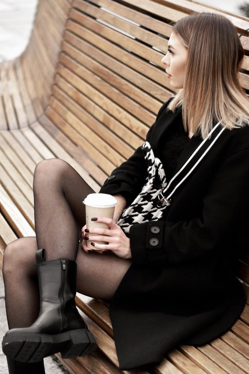 Утеплені черевики челсі чорного кольору Must Have