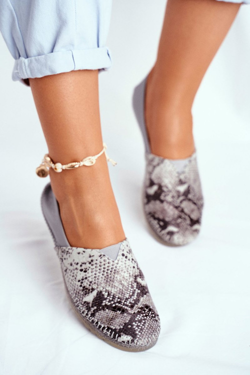 Жіночі балетки Maciejka Leather Grey 01930-66/00-0