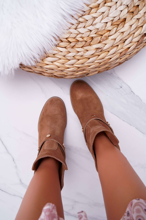 Жіночі черевики Laura Messi 1890 Leather Suede Dark Camel Darmah