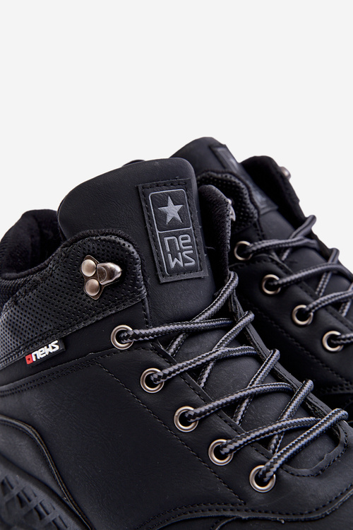 Чоловічі утеплені чорні трекінгові черевики Daviana