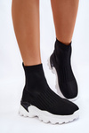 Жіночі кросівки з високими шкарпетками Black Jovie
