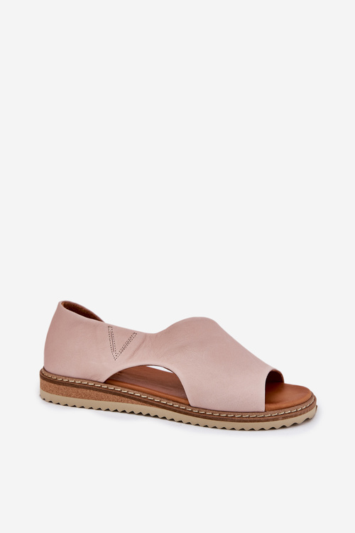 Жіночі шкіряні сандалі Artiker 46C1018 Світло-рожеві