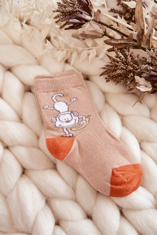 Дитячі шкарпетки зі звірятами 5 шт. Різнокольорові