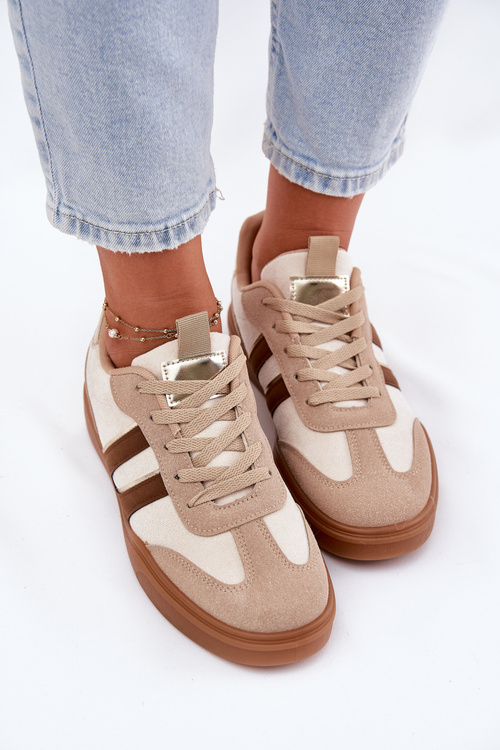 Кросівки Жіночі З Еко Замші Бежеві Satylies