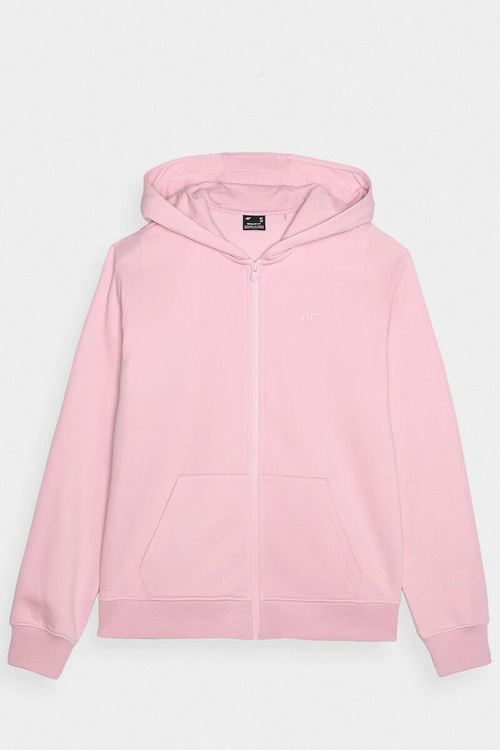 Жіноча толстовка на блискавці, бавовна 4F, рожева 4FWMM00TSWSF1467-56S
