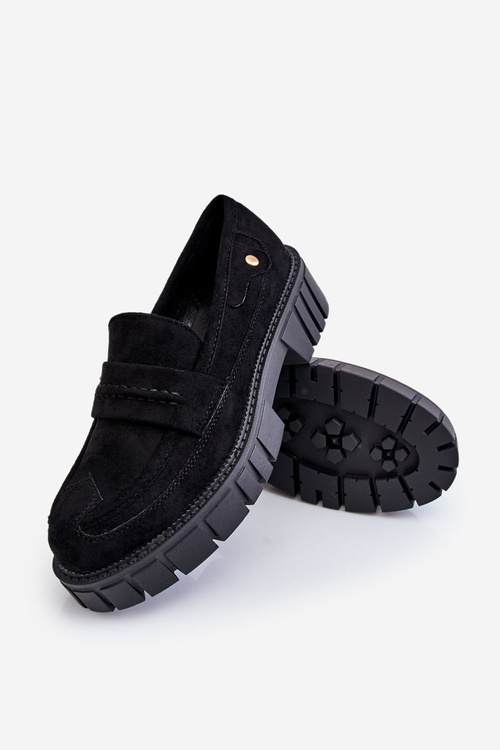 Жіночі замшеві туфлі чорні Fiorell