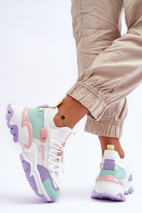 Жіночі кросівки Keaton біло-фіолетові