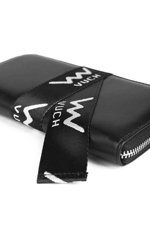 Шкіряний гаманець на блискавці Black Mille