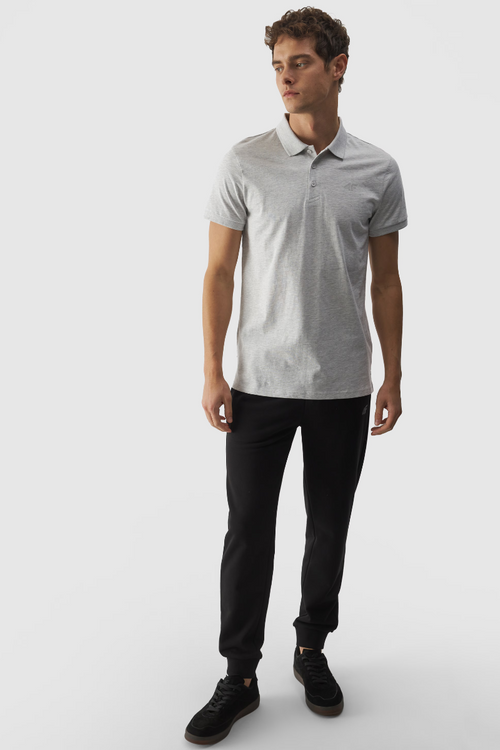 Чоловіча звичайна сорочка поло з логотипом 4F сіра 4FWMM00TPTSM316-27M