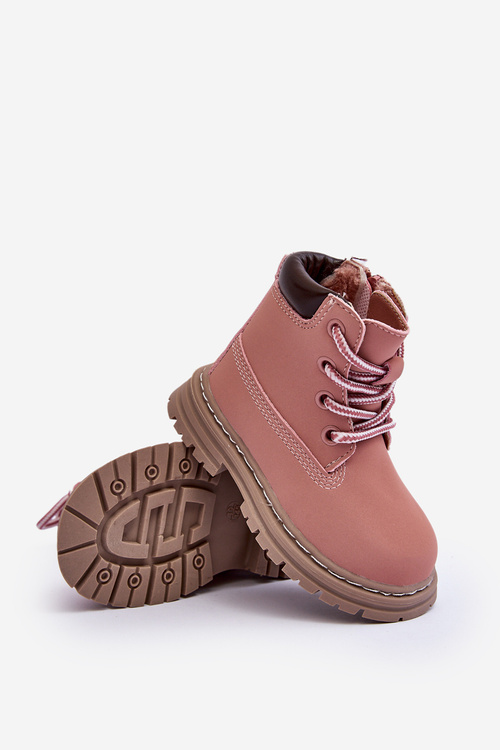 Дитячі черевики Trapper на блискавці рожеві Bansi