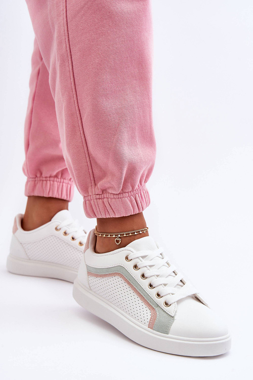 Жіноче класичне спортивне взуття біло-рожевий Amaranti