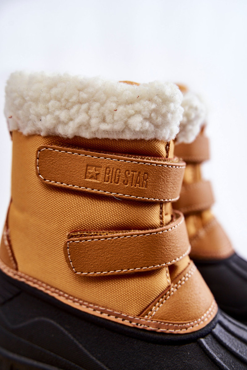 Дитячі снігові черевики на липучці Big Star KK374237 Camel