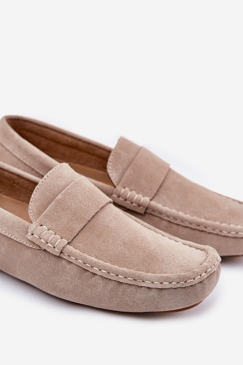 Замшеві Чоловічі Мокасини Big Star RR174050 Бежеві