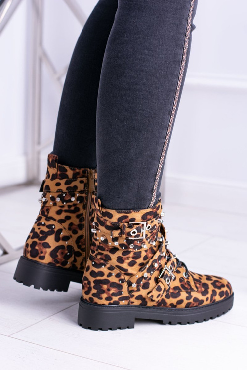 Жіночі черевики високі Trappers Leopard Albere