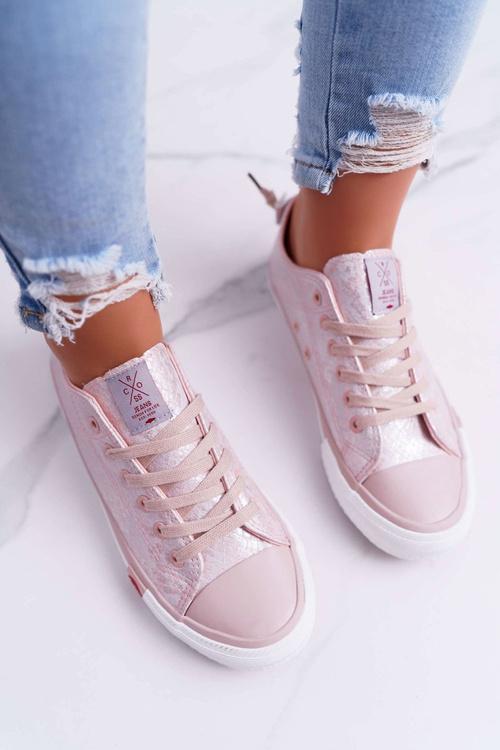 Жіночі кросівки Cross Jeans рожеві DD2R4058