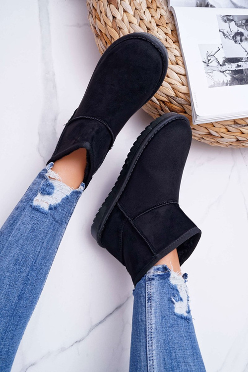 Жіночі утеплювальні зимові черевики Black Puffen