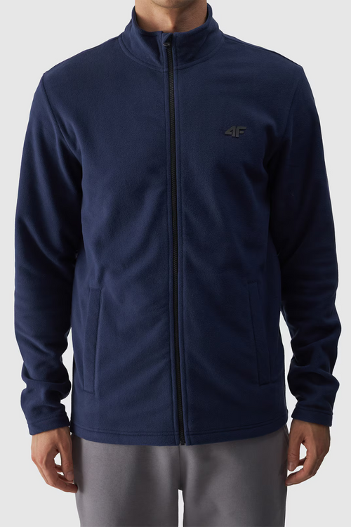 Чоловічий звичайний полар з коміром 4F темно-синій 4FWMM00TFLEM289-31S