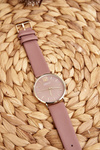Жіночий годинник зі шкіряним ремінцем Ernest E62001MD рожевий