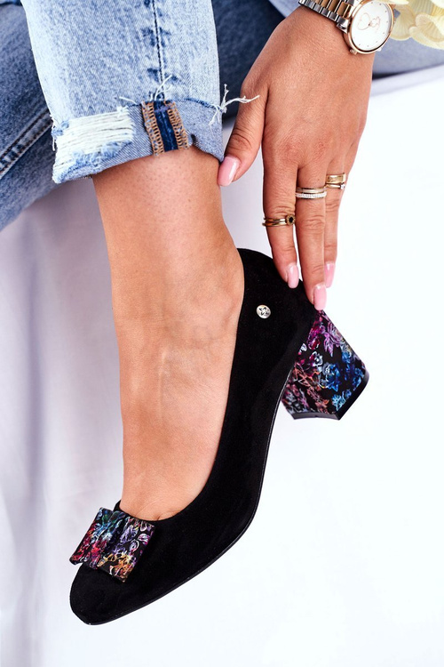 Жіночі туфлі Maciejka Suede Black 3356A-62/00-1