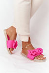 Гумові тапочки з бантом Рожеві Andrea