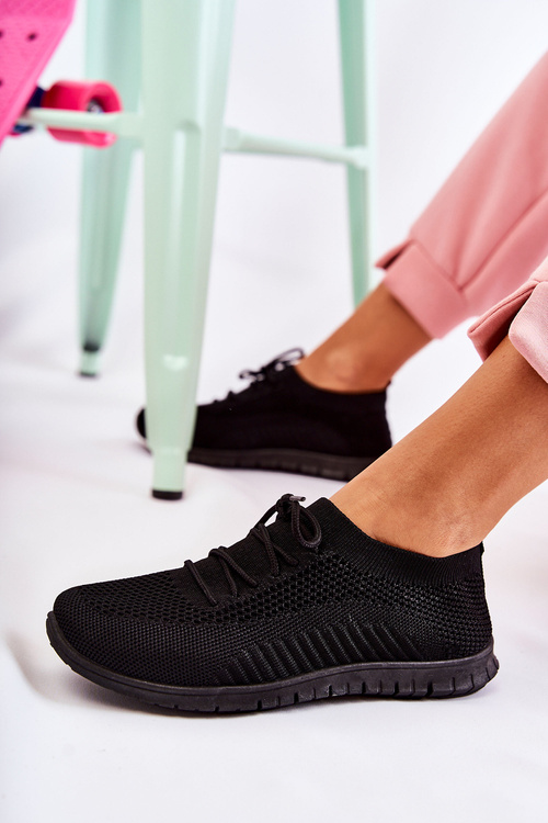 Жіноче спортивне взуття без рукавів Чорне Sequro