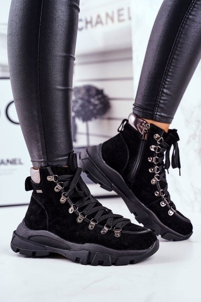 Жіноче взуття Trekker Leather Suede Big Star GG274893