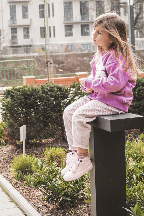 Дитячі класичні високі кросівки Big Star LL374003 Рожеві