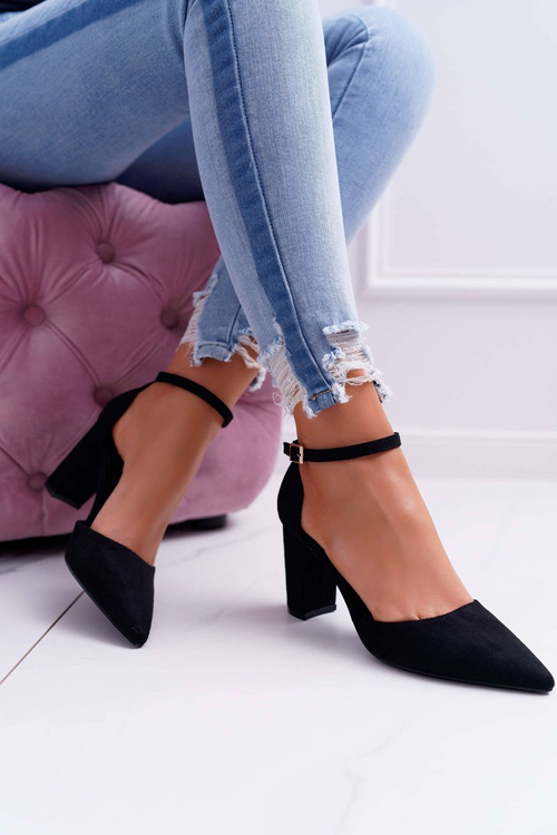 Жіночі туфлі на шпильці Black Grette