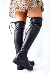 Чорні жіночі високі чоботи Lewski Black 3064