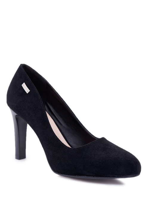 Жіночі чорні замшеві туфлі Sergio Leone Campbell на шпильці