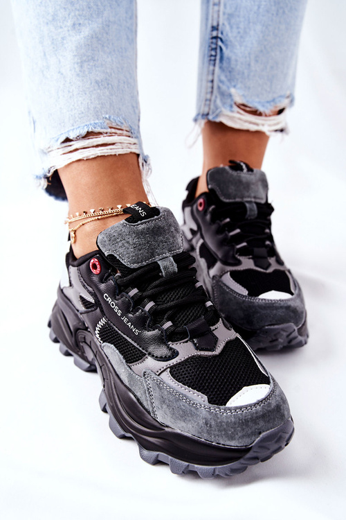 Жіноче спортивне взуття Cross Jeans Black Grey II2R4019C