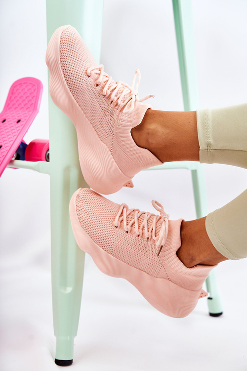 Жіноче спортивне взуття без шнурівки Dalmiro рожевого кольору