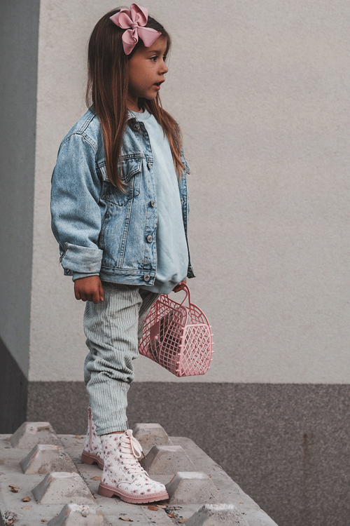 Дитячі утеплені чоботи на блискавці, рожеві Dolida