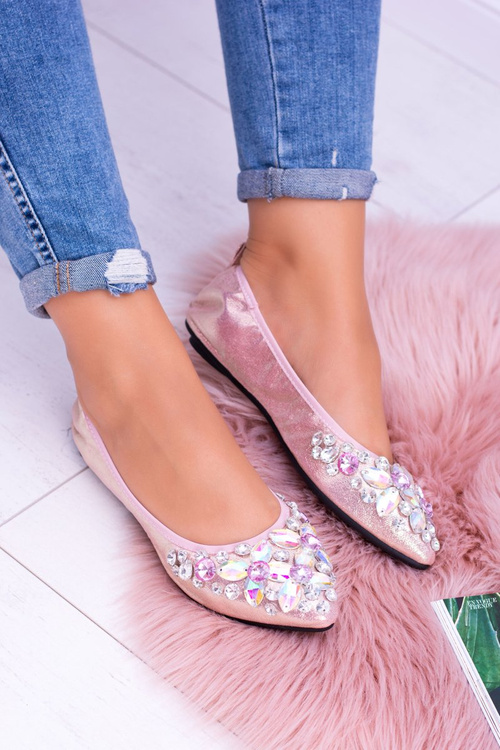 Рожеві балерини Lu Boo на каменях Eraser Stones Even