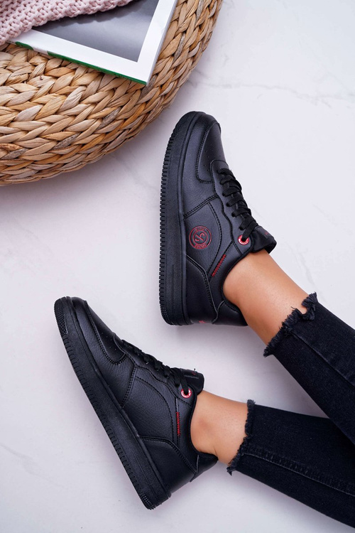 Жіночі джинсові кросівки чорні EE2R4144C