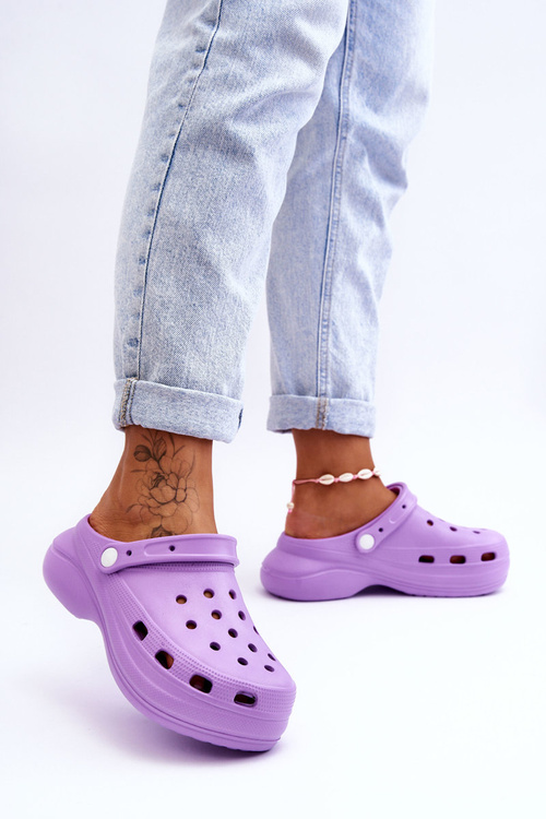 Жіночі поролонові тапочки Crocs Violet Coline
