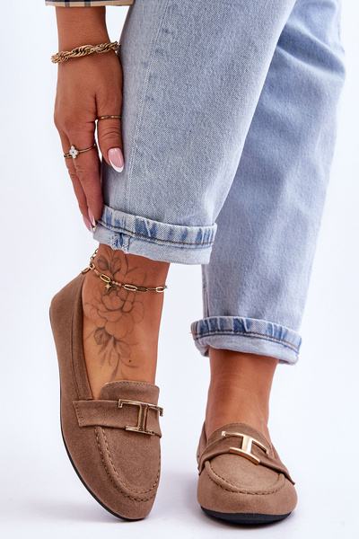 Класичні сліпони бежеві Carly