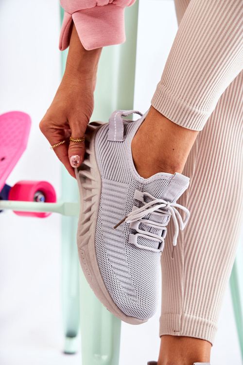 Жіноче взуття зі спортивного матеріалу Grey Lenney