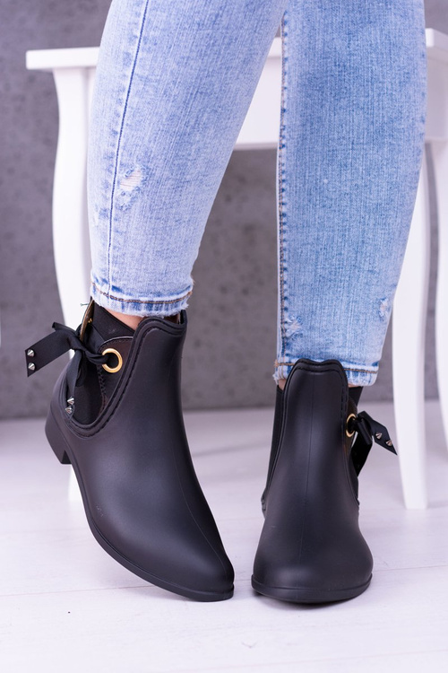 Чорні матові жіночі тапочки Kalo на шнурівці