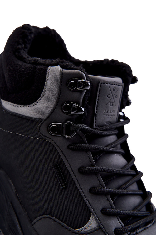 Чоловічі теплі трекінгові кросівки Cross Jeans KK1R4031C чорні