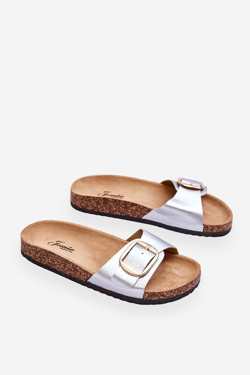 Жіночі класичні тапочки на корковій підошві Silver Noa