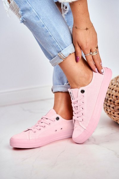 Жіночі низькі кросівки Big Star DD274443 Світло-рожеві