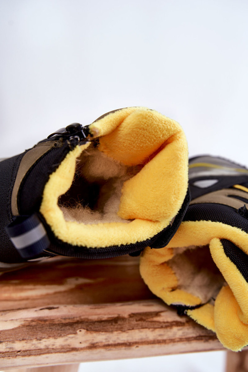 Дитячі пінетки Trappers утеплені з вовни хакі Marco